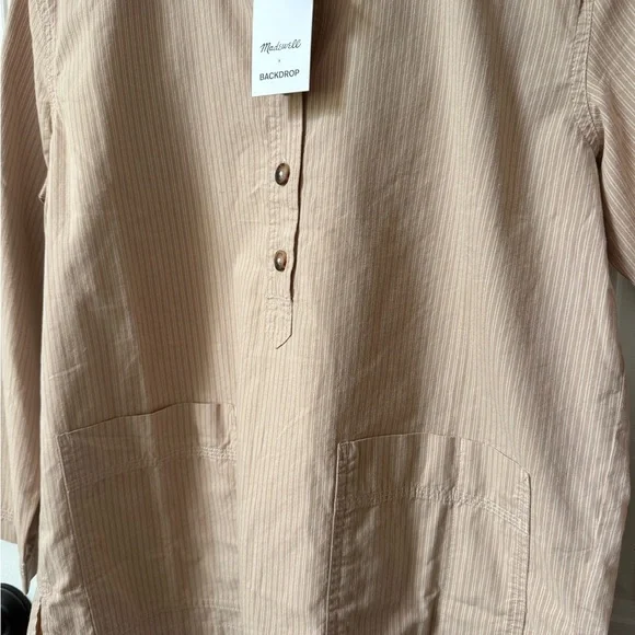 Madewell x Backdrop oversized cotton shirt - Picture 4 of 5